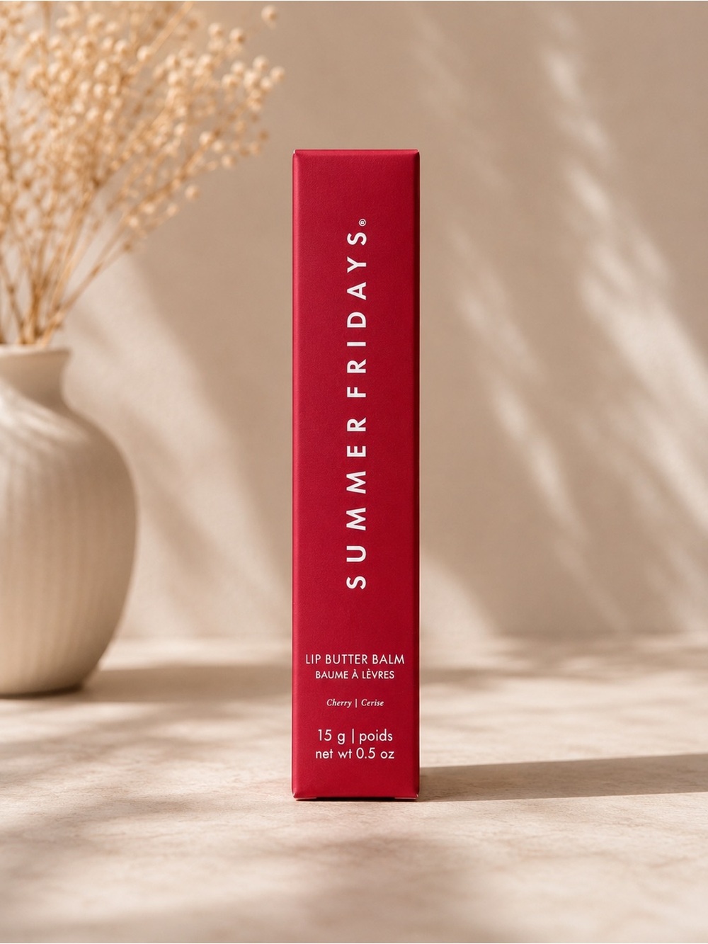 Summer Fridays Lip Butter Balm Cherry NIB 15g / 0.5 oz